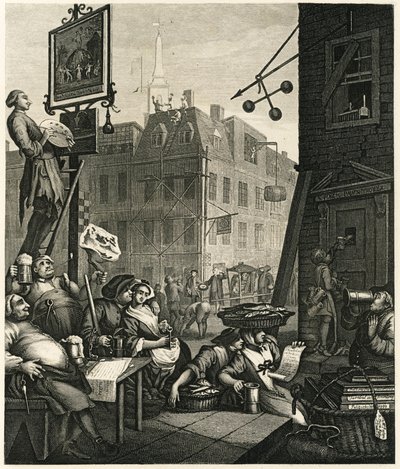 Beer Street, 1751. af William Hogarth