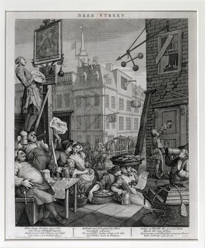 Beer Street, 1751 af William Hogarth