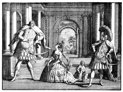 Berenstat, Cuzzoni og Senesino c1725. af William Hogarth