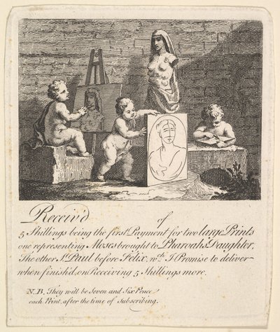 Drenge kigger på naturen, 1731-51. af William Hogarth