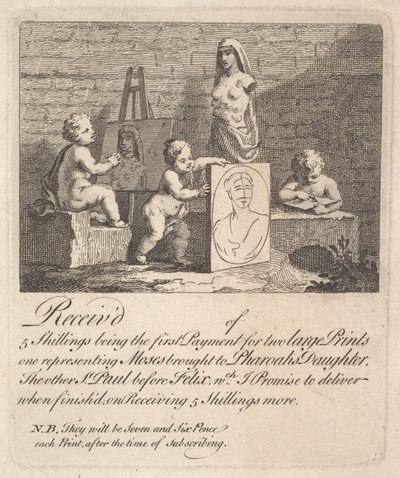 Drenge kigger på naturen, 1751. af William Hogarth