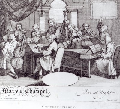 Koncertbillet til Mary