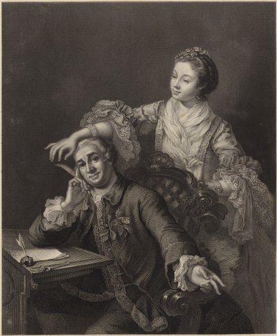 David Garrick og hans kone af William Hogarth