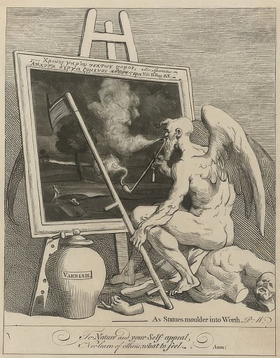 Tiden Gud ryger et billede (Tiden ryger et billede). 1761 af William Hogarth