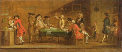 Figurer i et værtshus eller kaffehus, 1720