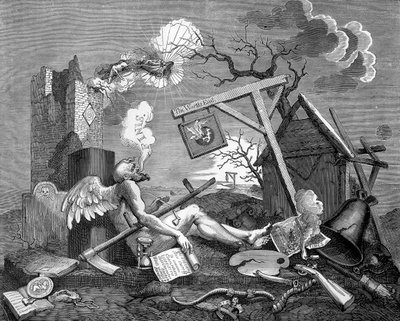 Finis; eller Halestykket - The Bathos af William Hogarth af William Hogarth