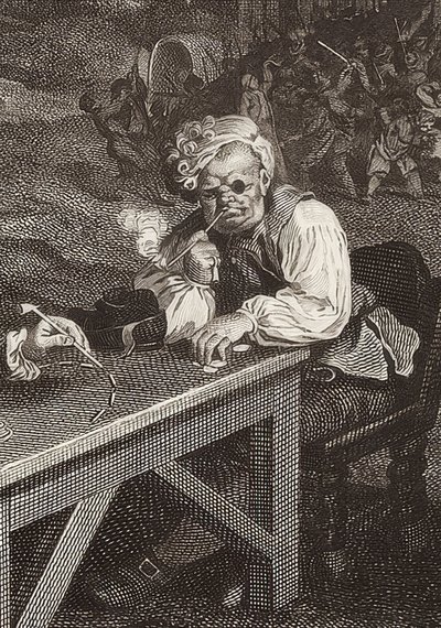 Fire aftryk af et valg / De almindelige valg. Ark 2: Indsamling af stemmer / Fang stemmer (detaljer, se også billede nummer 51281). 1757 af William Hogarth