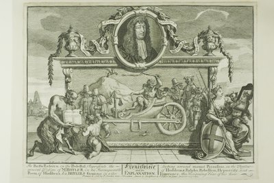 Frontispice, planche 1 fra Hudibras af William Hogarth