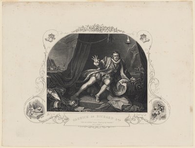 Garrick som Richard 3. af William Hogarth