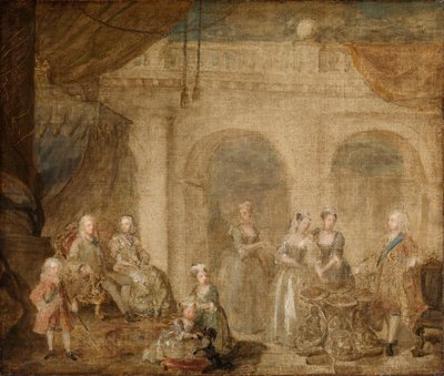 Georg II, konge af England, og hans familie af William Hogarth