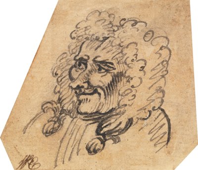 Grotesk mandehoved af William Hogarth