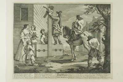 Hudibras Triumphant, plade fire fra Hudibras af William Hogarth