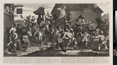 Hudibras og Skimmington af William Hogarth
