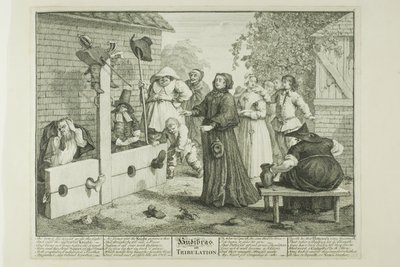 Hudibras i trængsel, plade seks fra Hudibras af William Hogarth
