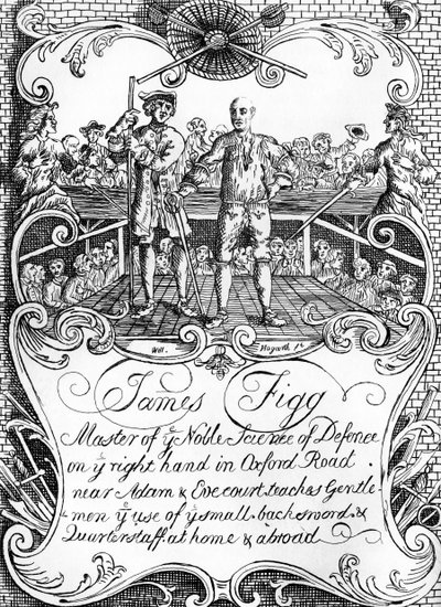 James Figg - reklame af William Hogarth, ca. 1729/30 af William Hogarth