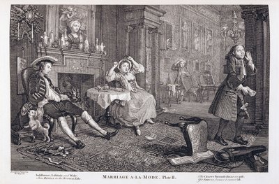 Ægteskab a la Mode af William Hogarth