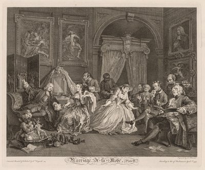 Moderigtigt ægteskab: Toiletscenen af William Hogarth