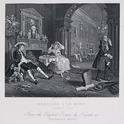 Ægteskab à la mode: Morgenmadsscenen af William Hogarth
