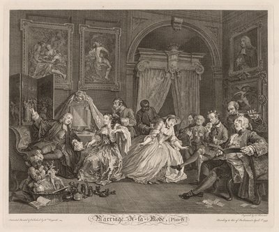 Moderigtigt ægteskab: Toiletscenen af William Hogarth
