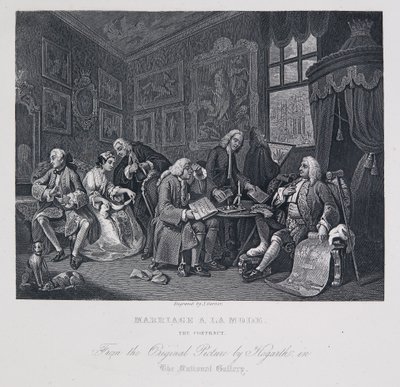 Ægteskab à la mode: Kontrakten af William Hogarth