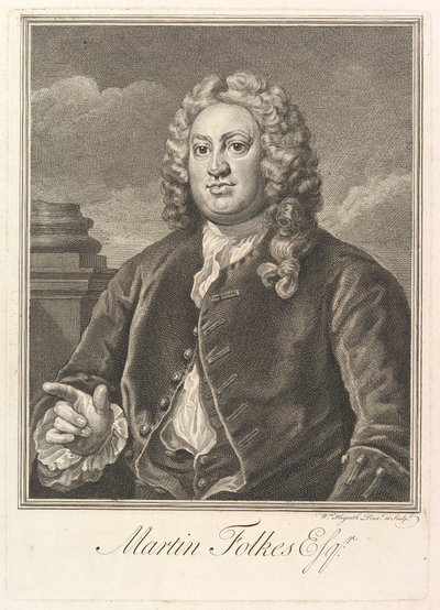 Martin Folkes, 1742. af William Hogarth