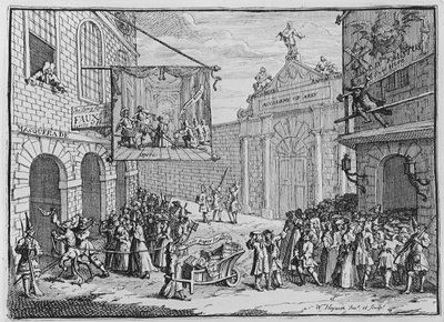 Masquerades and Operas, Burlington Gate, 1724 af William Hogarth