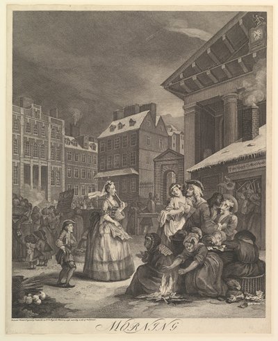 Morgen: Dagens fire gange, 25. marts 1738. af William Hogarth