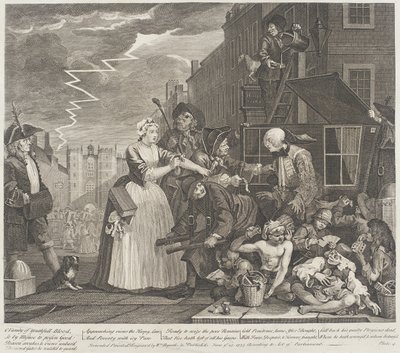 Åh, ungdommeligt blods forfængelighed af William Hogarth