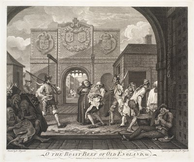 O roastbeef fra Old England af William Hogarth