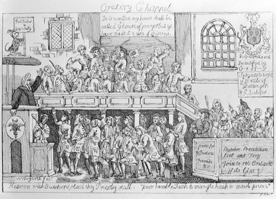 Oratorisk kapel, ca. 1746 af William Hogarth