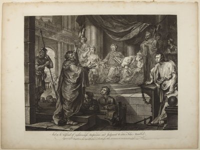 Paulus foran Felix af William Hogarth