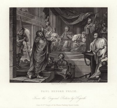 Paul før Felix af William Hogarth