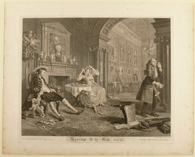 Tavle II, fra «Marriage à la Mode» af William Hogarth