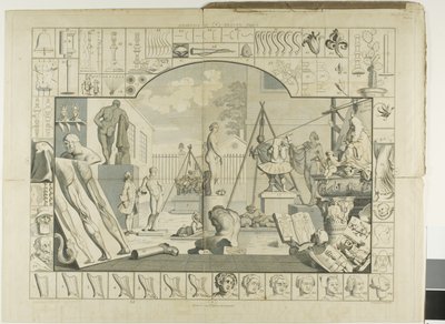 Plade One, fra The Analysis of Beauty af William Hogarth