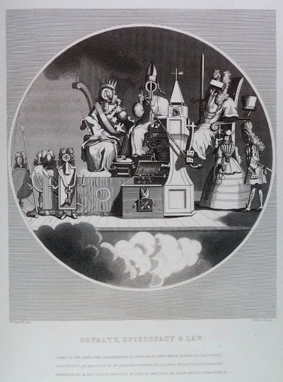Kongedømme, Bispedømme og Lov af William Hogarth