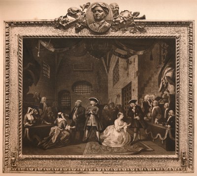 Scene fra The Beggars Opera VI, 1731 af William Hogarth
