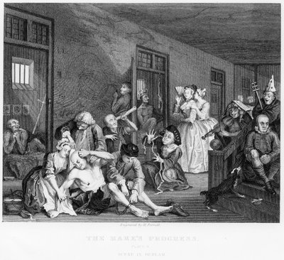 Scene i Bedlam, billede VIII, fra A Rake