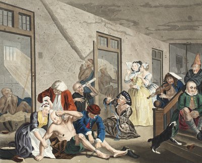 Scene i Bedlam, plade VIII, fra A Rake