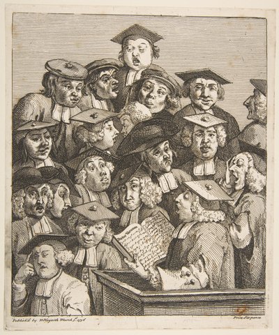Lærde ved en forelæsning af William Hogarth