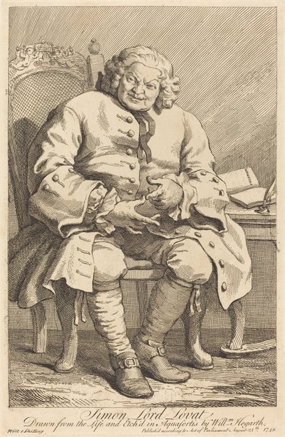 Simon Lord Lovat af William Hogarth