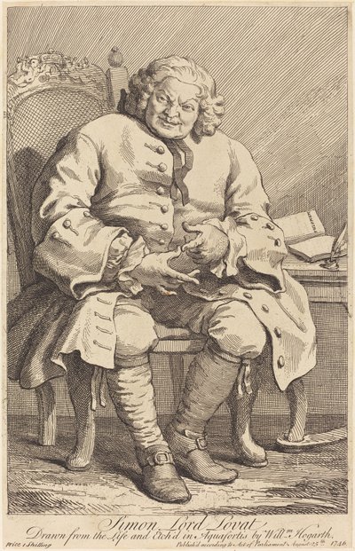 Simon Lord Lovat af William Hogarth