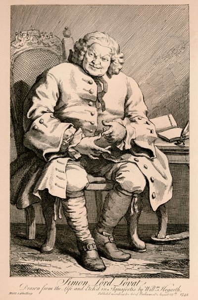 Simon, Lord Lovat, 1746 af William Hogarth
