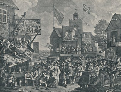 Southwark Fair, 1733, 1920 af William Hogarth