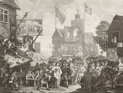 Southwark Fair. 1733 af William Hogarth
