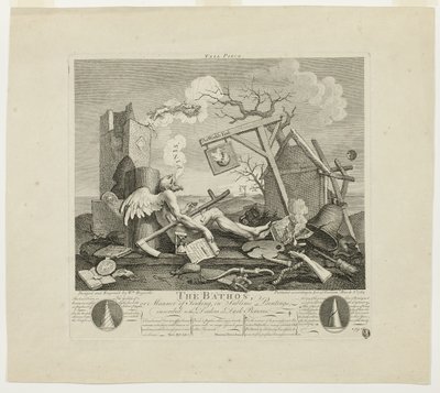 Halestykke eller Bathos af William Hogarth
