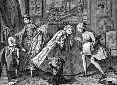 Smag i det høje liv, 1746. af William Hogarth