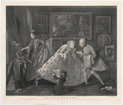 Taste in High Life, indgraveret af Samuel Phillips, 1808 af William Hogarth