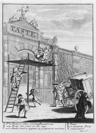 Smag, eller Burlington Gate, 1732 af William Hogarth