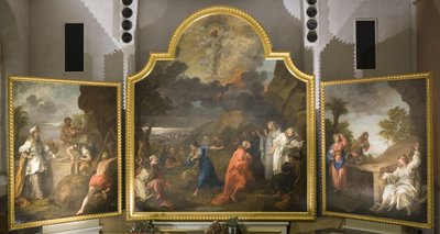 St Mary Redcliffes altertavle (triptykon) af William Hogarth