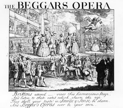 Tiggerens Opera Burlesqued, 1728 af William Hogarth